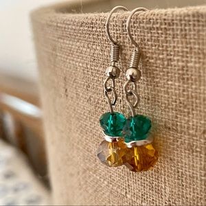 Faceted Glass Earrings